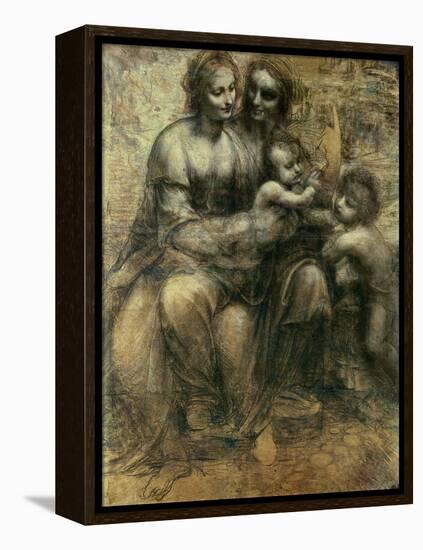 The Virgin and Child with Ss. Anne and John the Baptist, circa 1499-Leonardo da Vinci-Framed Premier Image Canvas