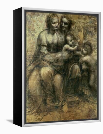 The Virgin and Child with Ss. Anne and John the Baptist, circa 1499-Leonardo da Vinci-Framed Premier Image Canvas