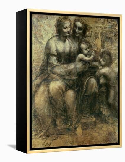 The Virgin and Child with Ss. Anne and John the Baptist, circa 1499-Leonardo da Vinci-Framed Premier Image Canvas