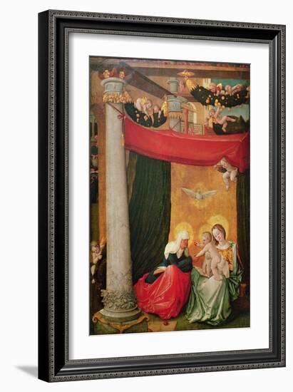 The Virgin and Child with St. Anne (Tempera on Panel)-Hans Baldung Grien-Framed Giclee Print