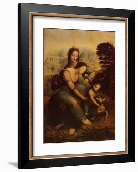 The Virgin and Child with St. Anne-Leonardo da Vinci-Framed Art Print