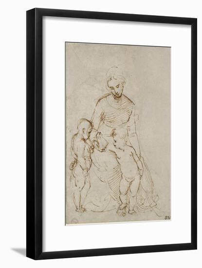 The Virgin and Child with St John-Raphael-Framed Giclee Print