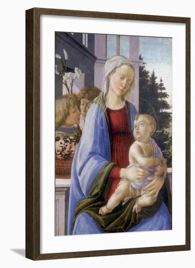 The Virgin and Child with Two Angels, 1472-1475-Filippino Lippi-Framed Giclee Print