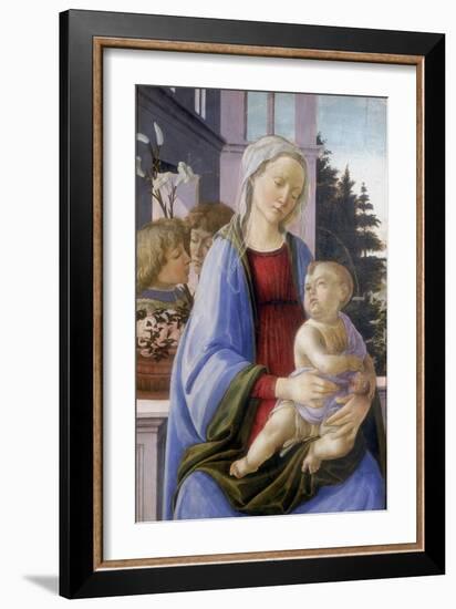 The Virgin and Child with Two Angels, 1472-1475-Filippino Lippi-Framed Giclee Print