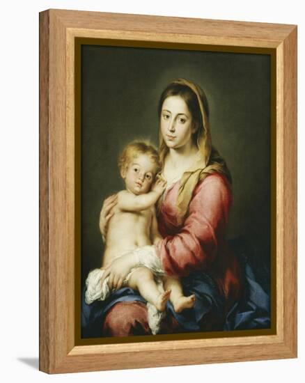 The Virgin and Child-Bartolome Esteban Murillo-Framed Premier Image Canvas