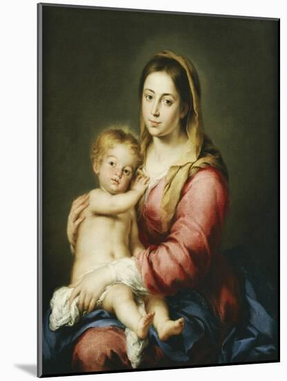 The Virgin and Child-Bartolomé Estéban Murillo-Mounted Giclee Print
