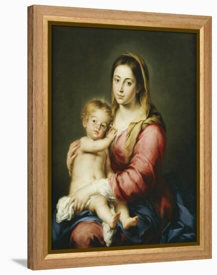 The Virgin and Child-Bartolomé Estéban Murillo-Framed Premier Image Canvas