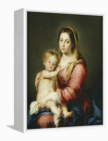 The Virgin and Child-Bartolomé Estéban Murillo-Framed Premier Image Canvas