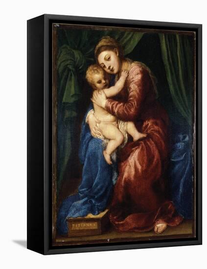 The Virgin and Child-Titian (Tiziano Vecelli)-Framed Premier Image Canvas