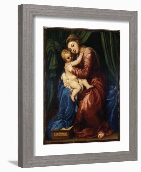 The Virgin and Child-Titian (Tiziano Vecelli)-Framed Giclee Print