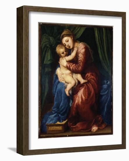 The Virgin and Child-Titian (Tiziano Vecelli)-Framed Giclee Print