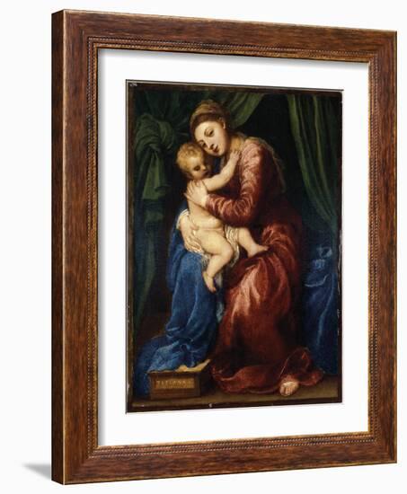 The Virgin and Child-Titian (Tiziano Vecelli)-Framed Giclee Print