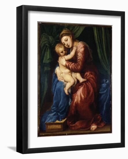 The Virgin and Child-Titian (Tiziano Vecelli)-Framed Giclee Print