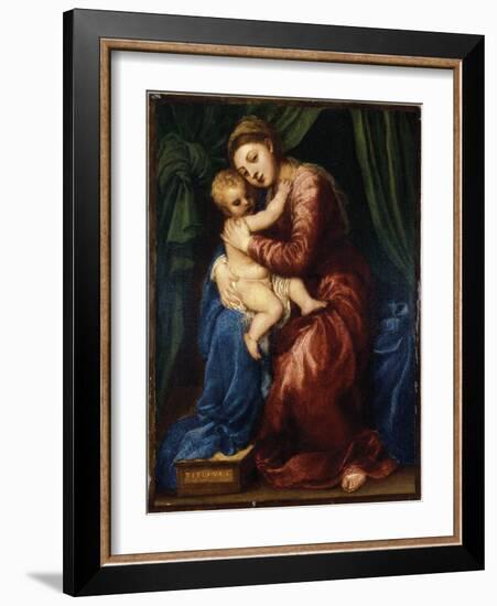 The Virgin and Child-Titian (Tiziano Vecelli)-Framed Giclee Print