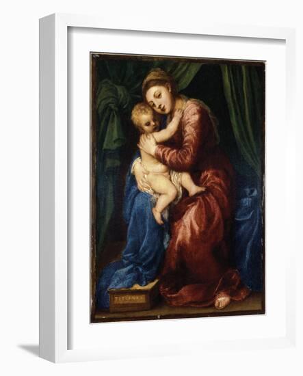 The Virgin and Child-Titian (Tiziano Vecelli)-Framed Giclee Print