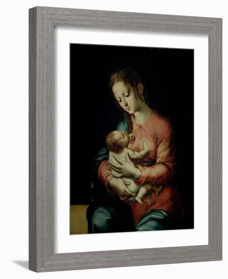 The Virgin and Child-Luis De Morales-Framed Giclee Print