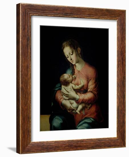 The Virgin and Child-Luis De Morales-Framed Giclee Print