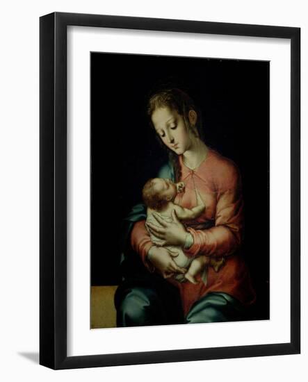 The Virgin and Child-Luis De Morales-Framed Giclee Print