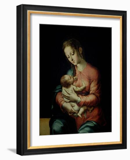 The Virgin and Child-Luis De Morales-Framed Giclee Print