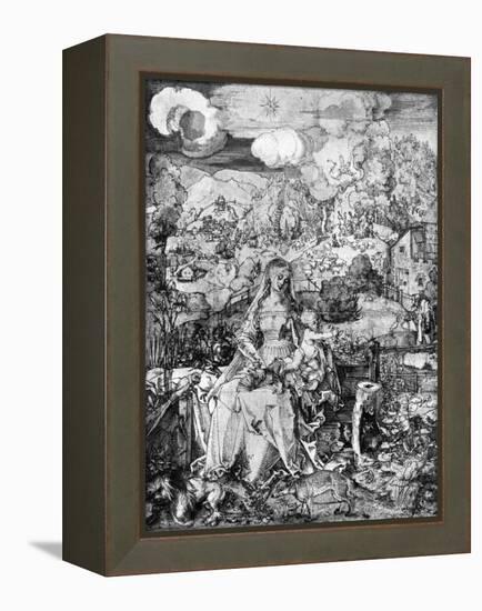 The Virgin and Many Animals, 1505-Albrecht Durer-Framed Premier Image Canvas