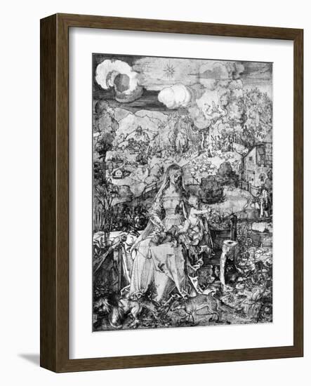 The Virgin and Many Animals, 1505-Albrecht Durer-Framed Giclee Print