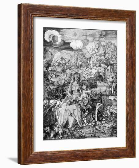 The Virgin and Many Animals, 1505-Albrecht Durer-Framed Giclee Print