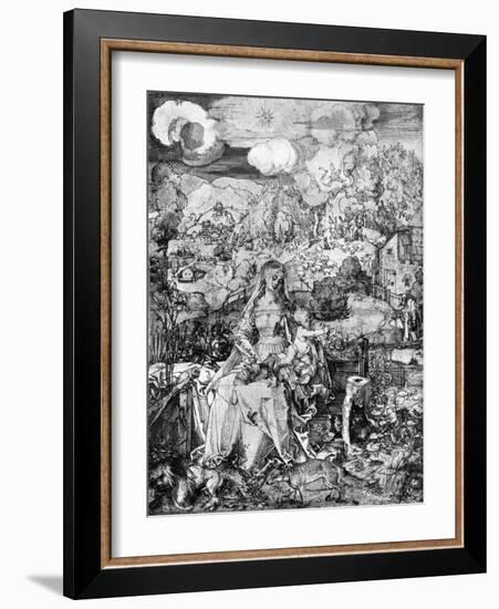 The Virgin and Many Animals, 1505-Albrecht Durer-Framed Giclee Print