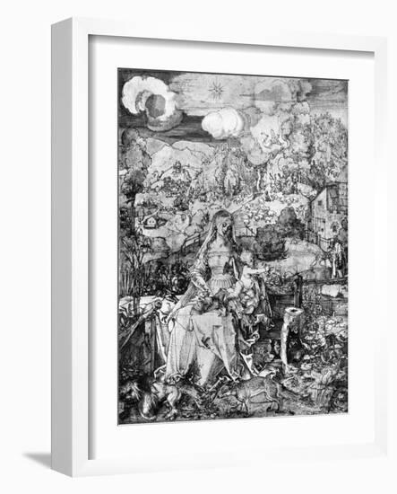 The Virgin and Many Animals, 1505-Albrecht Durer-Framed Giclee Print