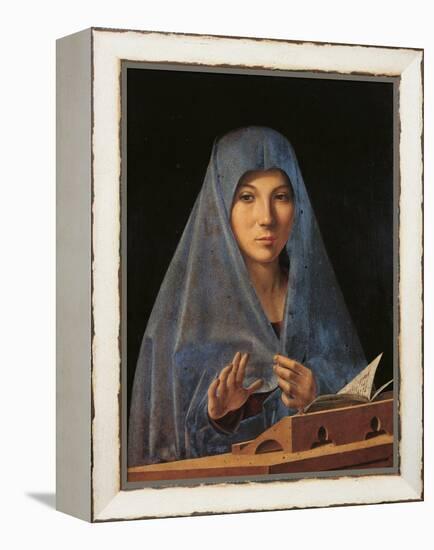 The Virgin Annunciate-Antonello da Messina-Framed Premier Image Canvas