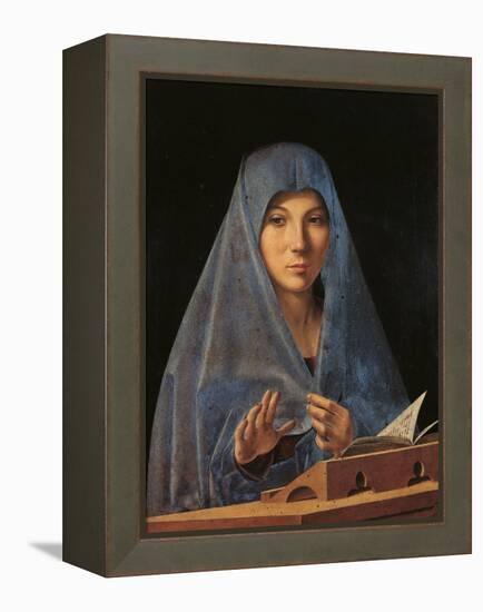 The Virgin Annunciate-Antonello da Messina-Framed Premier Image Canvas