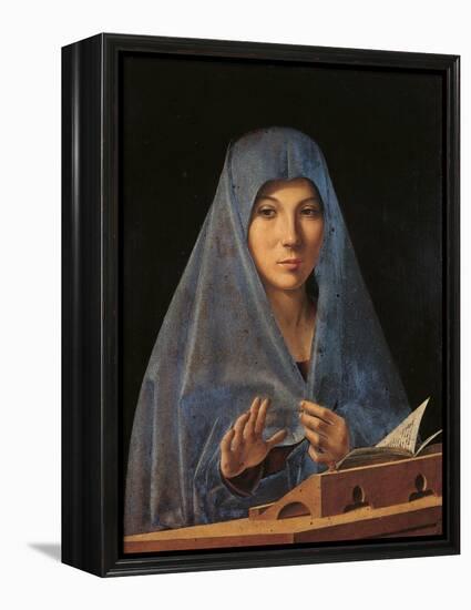 The Virgin Annunciate-Antonello da Messina-Framed Premier Image Canvas