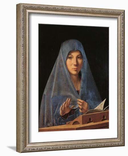 The Virgin Annunciate-Antonello da Messina-Framed Giclee Print