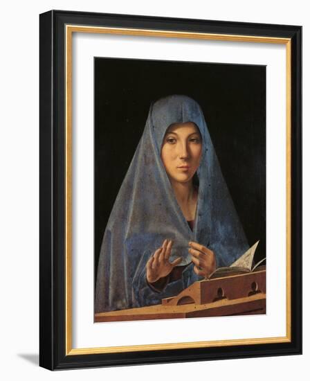 The Virgin Annunciate-Antonello da Messina-Framed Giclee Print