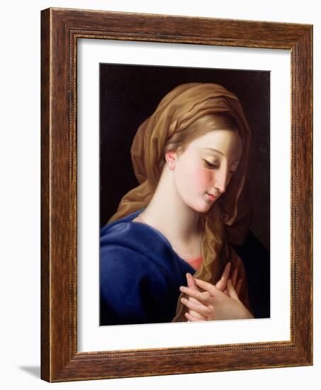 The Virgin Annunciate-Pompeo Batoni-Framed Giclee Print