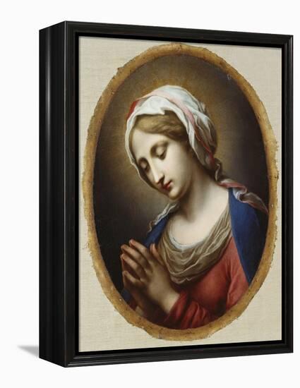 The Virgin Annunciate-Carlo Dolci-Framed Premier Image Canvas