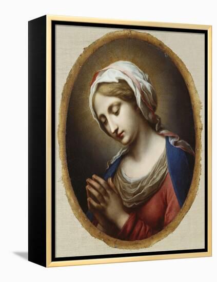 The Virgin Annunciate-Carlo Dolci-Framed Premier Image Canvas