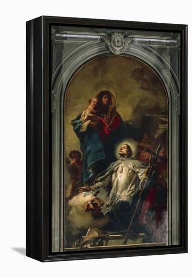 The Virgin Appearing to Saint John of Nepomuk, 1754-Giambattista Tiepolo-Framed Premier Image Canvas