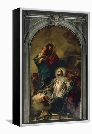 The Virgin Appearing to Saint John of Nepomuk, 1754-Giambattista Tiepolo-Framed Premier Image Canvas