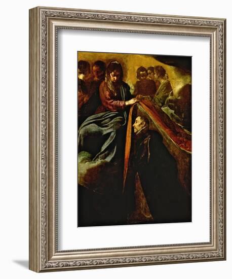 The Virgin Appearing to St Ildephonsus and Giving Him a Robe-Diego Velazquez-Framed Giclee Print