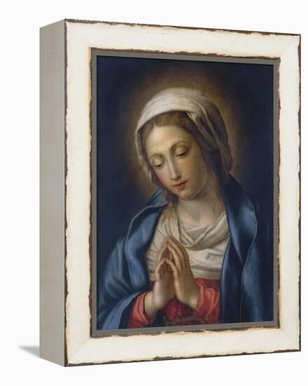 The Virgin at Prayer-Giovanni Battista Salvi da Sassoferrato-Framed Premier Image Canvas