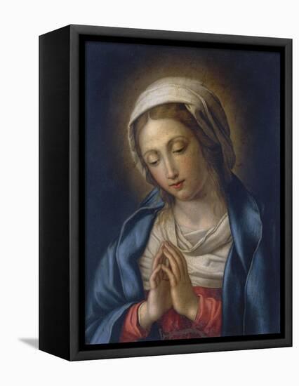 The Virgin at Prayer-Giovanni Battista Salvi da Sassoferrato-Framed Premier Image Canvas