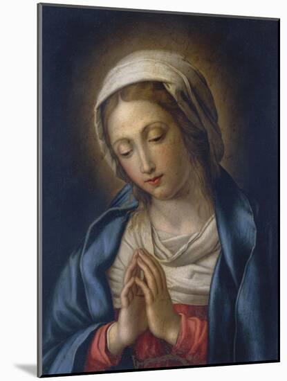 The Virgin at Prayer-Giovanni Battista Salvi da Sassoferrato-Mounted Giclee Print