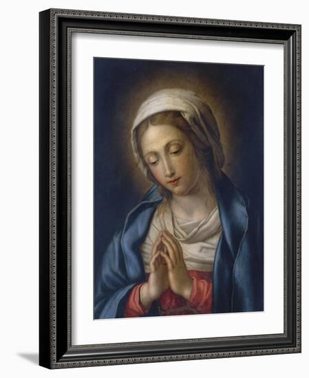 The Virgin at Prayer-Giovanni Battista Salvi da Sassoferrato-Framed Giclee Print