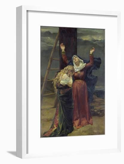 The Virgin at the Foot of the Cross-Jean Joseph Weerts-Framed Giclee Print