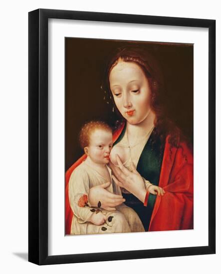 The Virgin Breastfeeding the Infant Christ-Joos Van Cleve-Framed Giclee Print