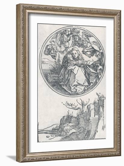 The Virgin Crowned by Two Angels, C1515-Albrecht Dürer-Framed Giclee Print