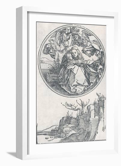 The Virgin Crowned by Two Angels, C1515-Albrecht Dürer-Framed Giclee Print