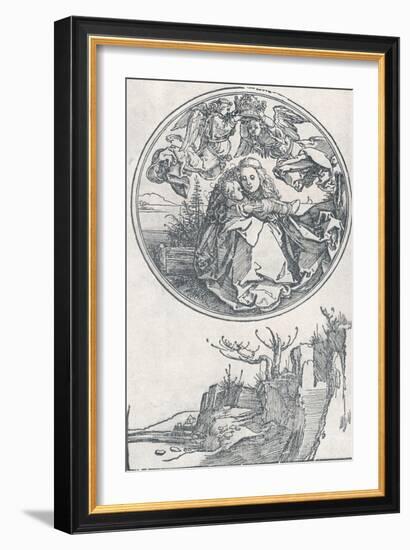 The Virgin Crowned by Two Angels, C1515-Albrecht Dürer-Framed Giclee Print