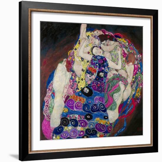 The Virgin - Die Jungfrau. Oil on canvas (1913) 190 x 200 cm.-Gustav Klimt-Framed Giclee Print