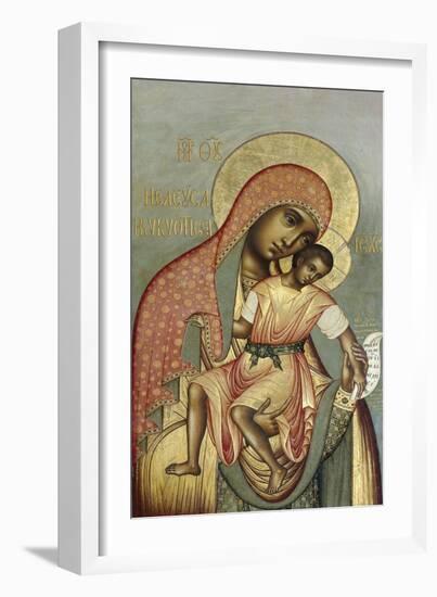 The Virgin Eleousa of Kykkos, 1668-Simon Ushakov-Framed Giclee Print